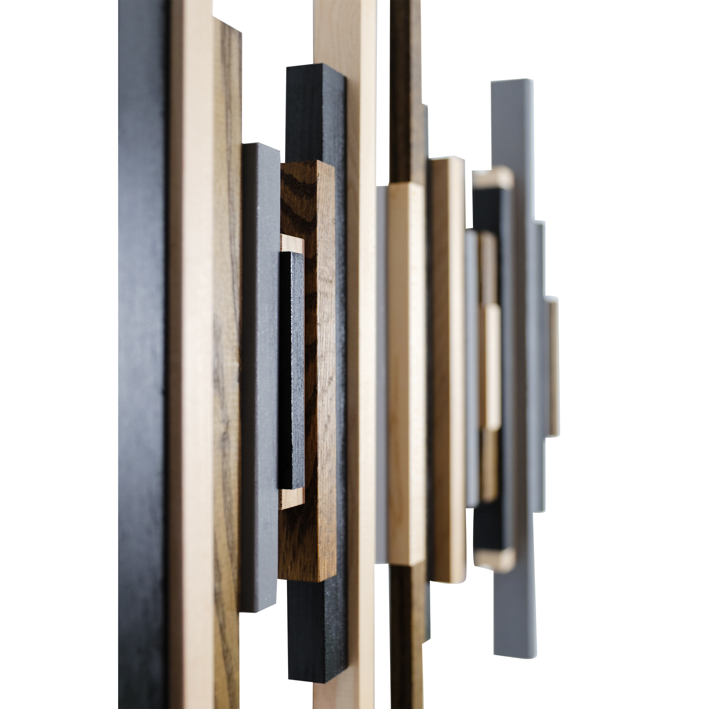 Soundwave Wall Art in Black, Brown & Gray