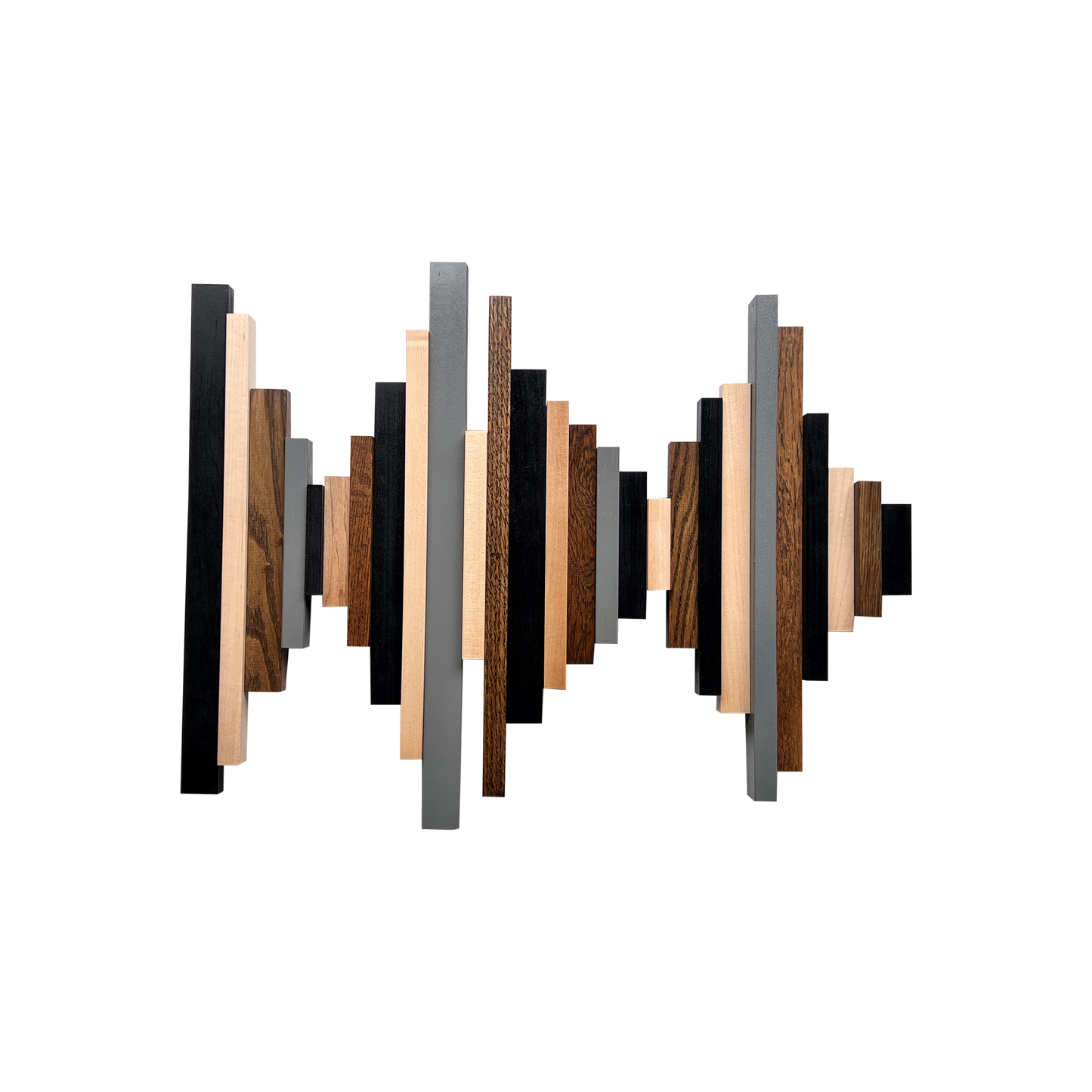 Soundwave Wall Art in Black, Brown & Gray
