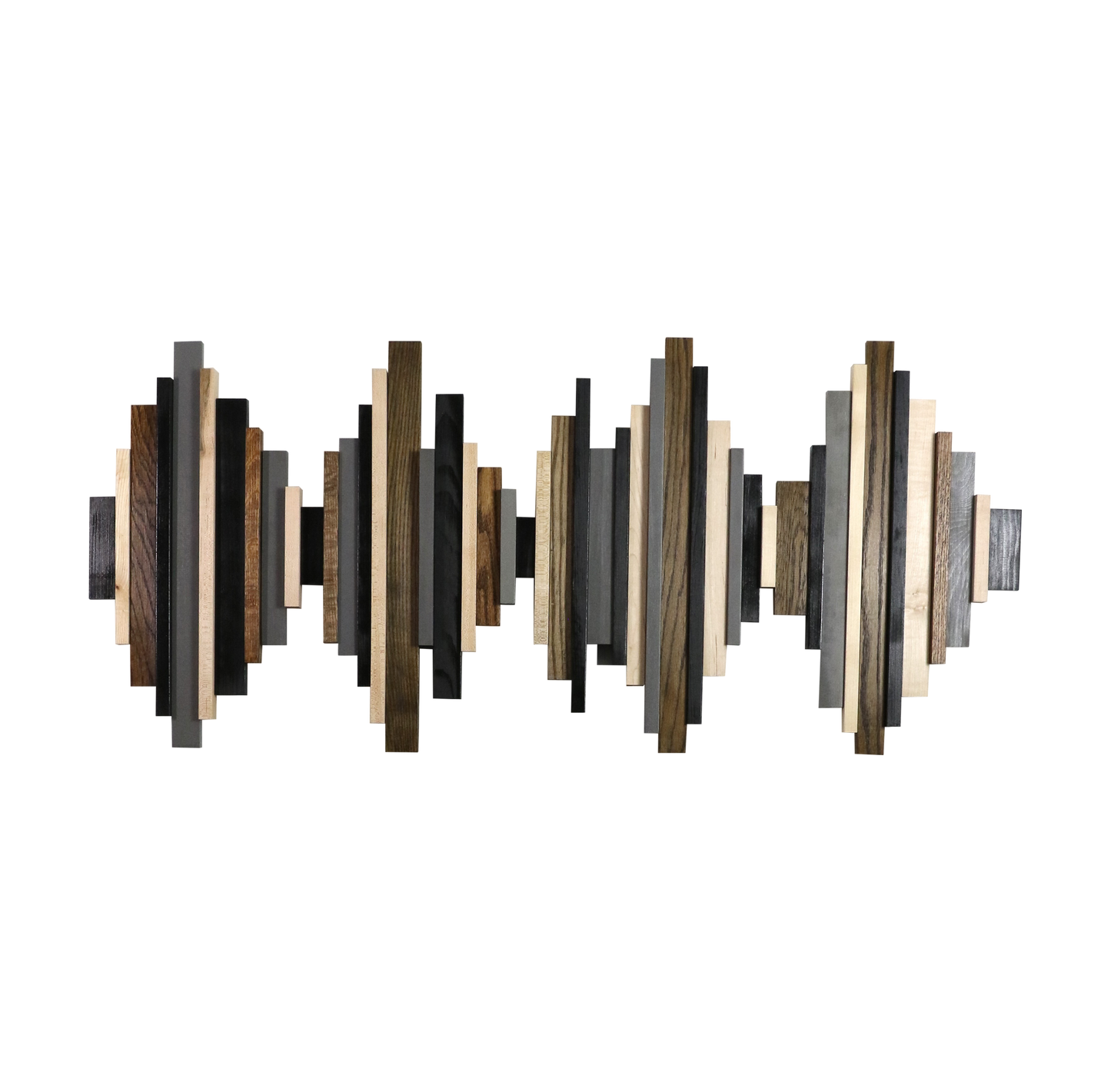 Soundwave Wall Art in Black, Brown & Gray