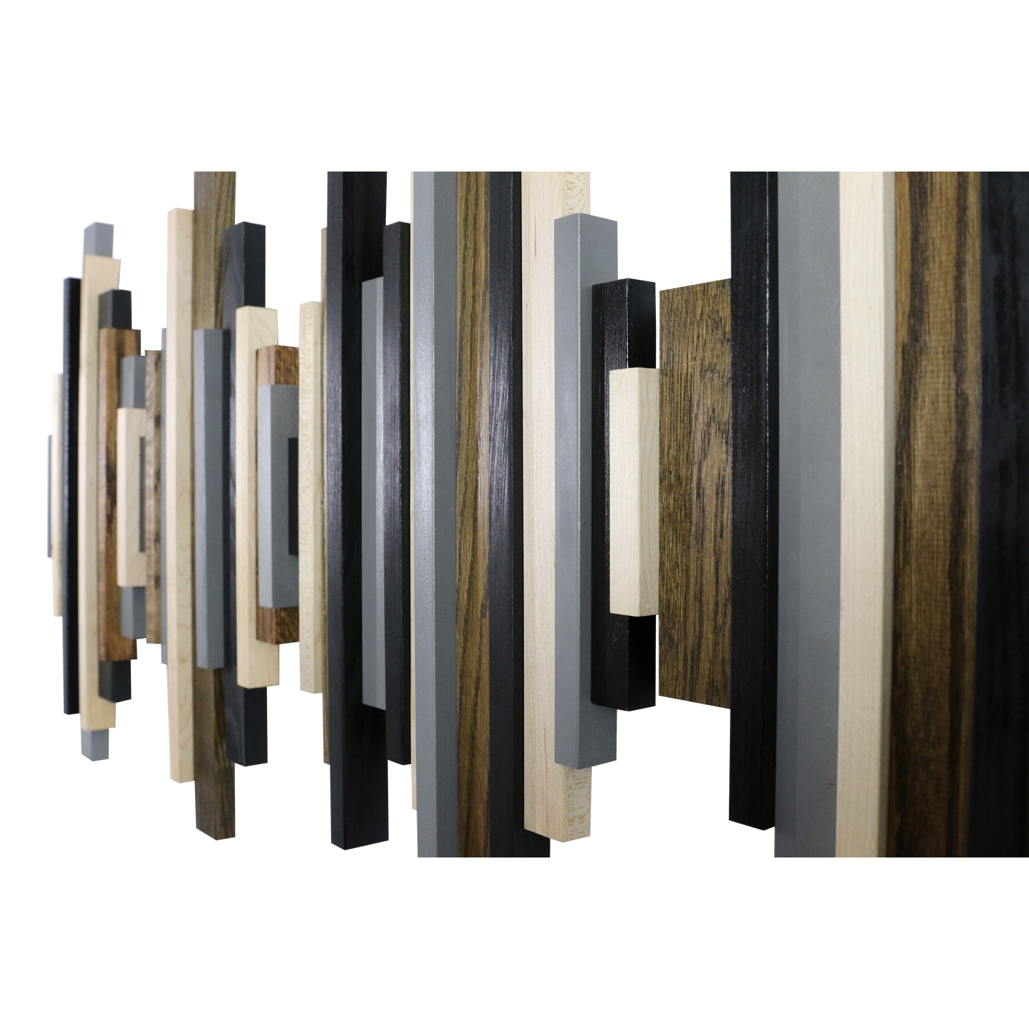 Soundwave Wall Art in Black, Brown & Gray