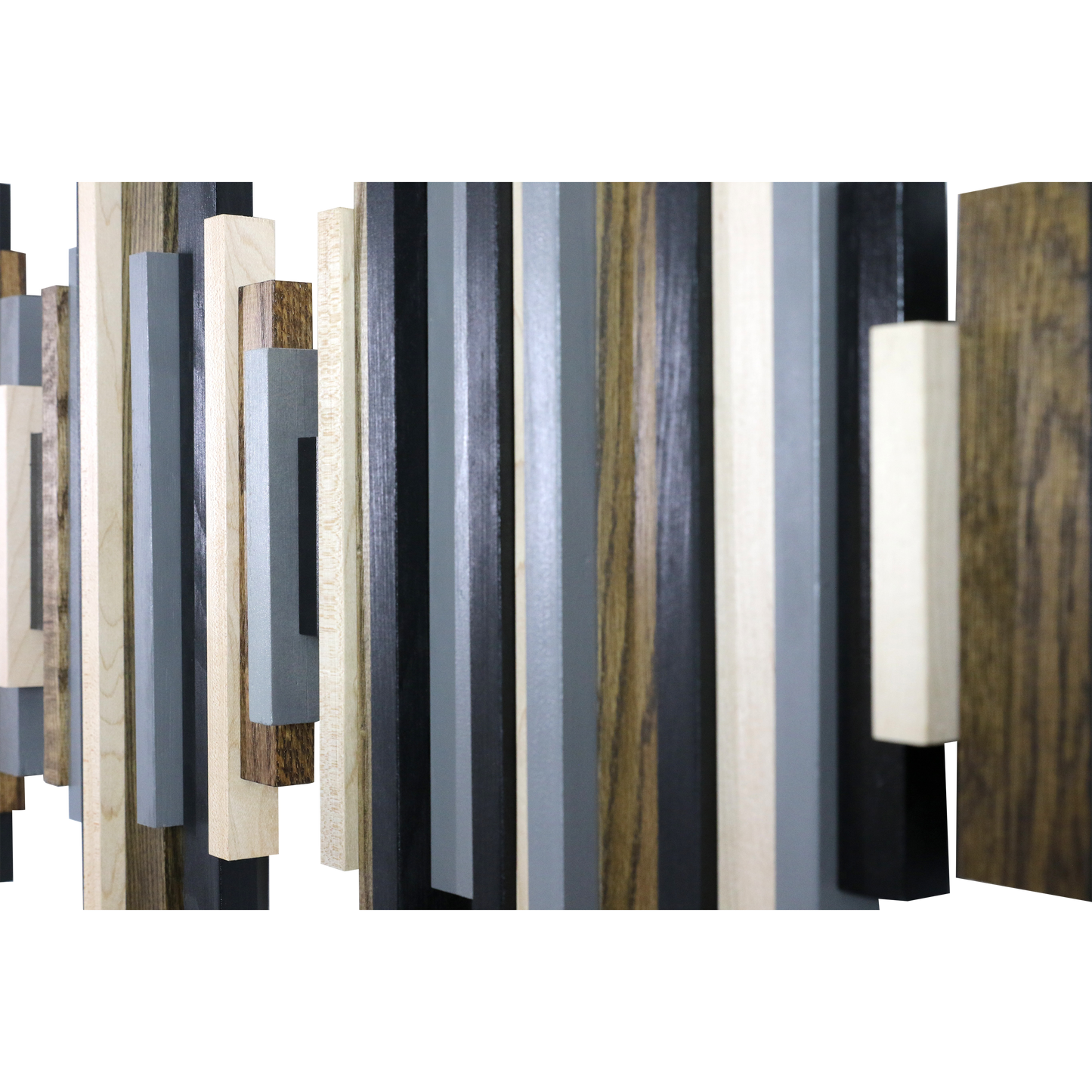Soundwave Wall Art in Black, Brown & Gray