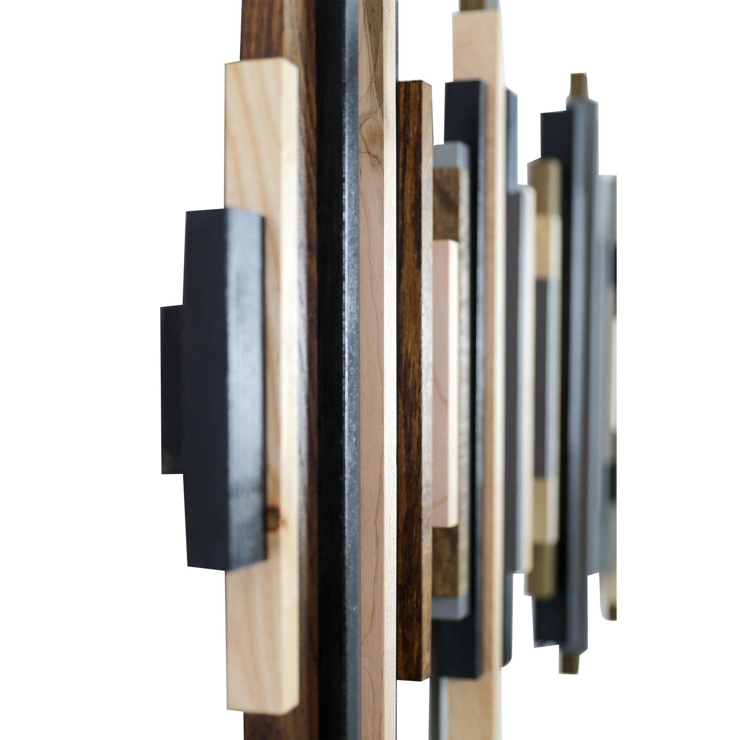 Soundwave Wall Art in Black, Brown & Gray