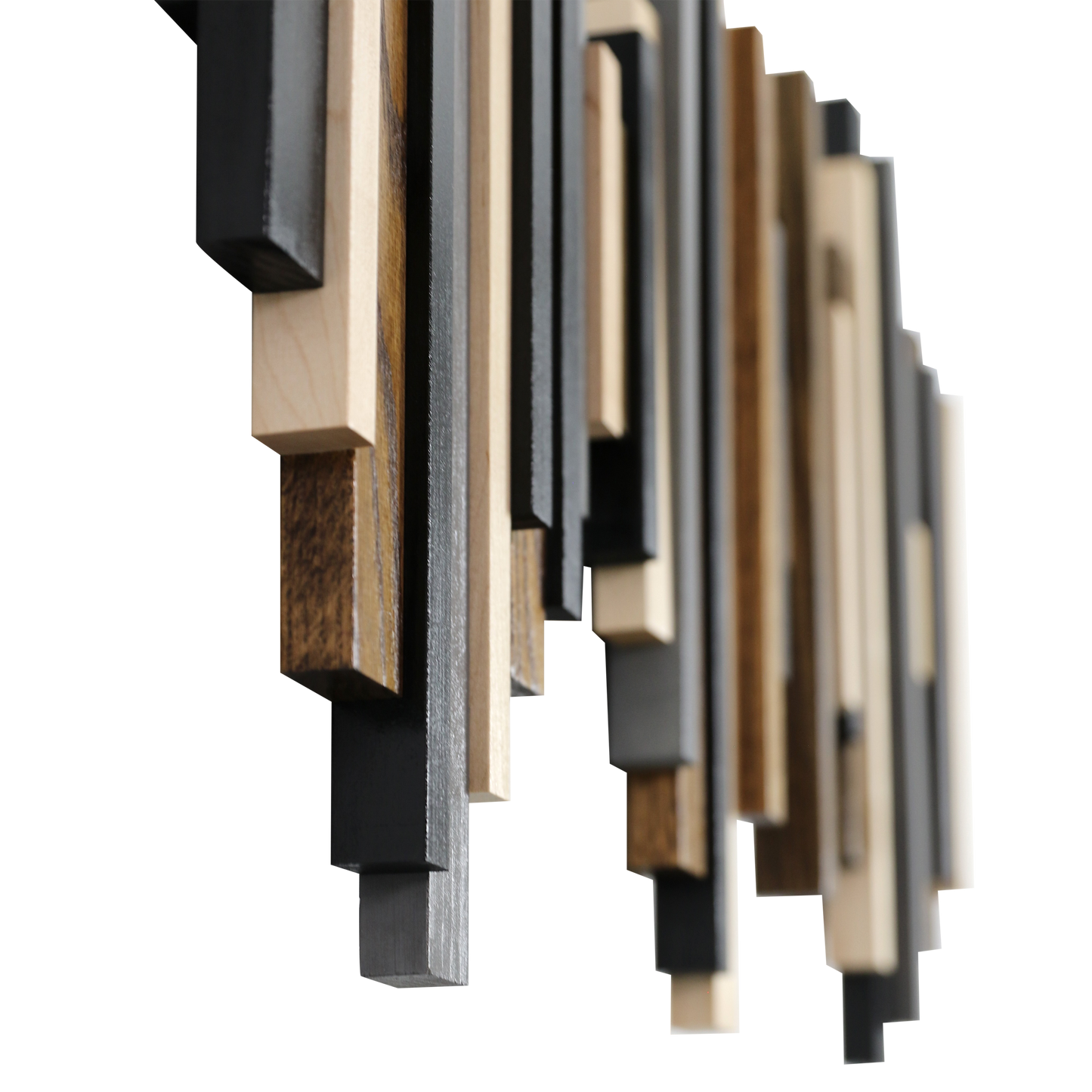 Soundwave Wall Art in Black, Brown & Gray