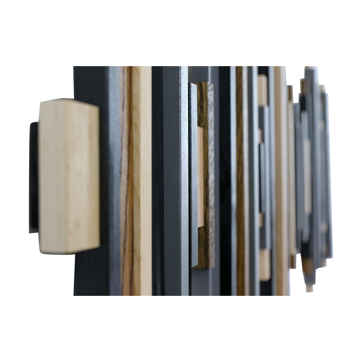 Soundwave Wall Art in Black, Brown & Gray