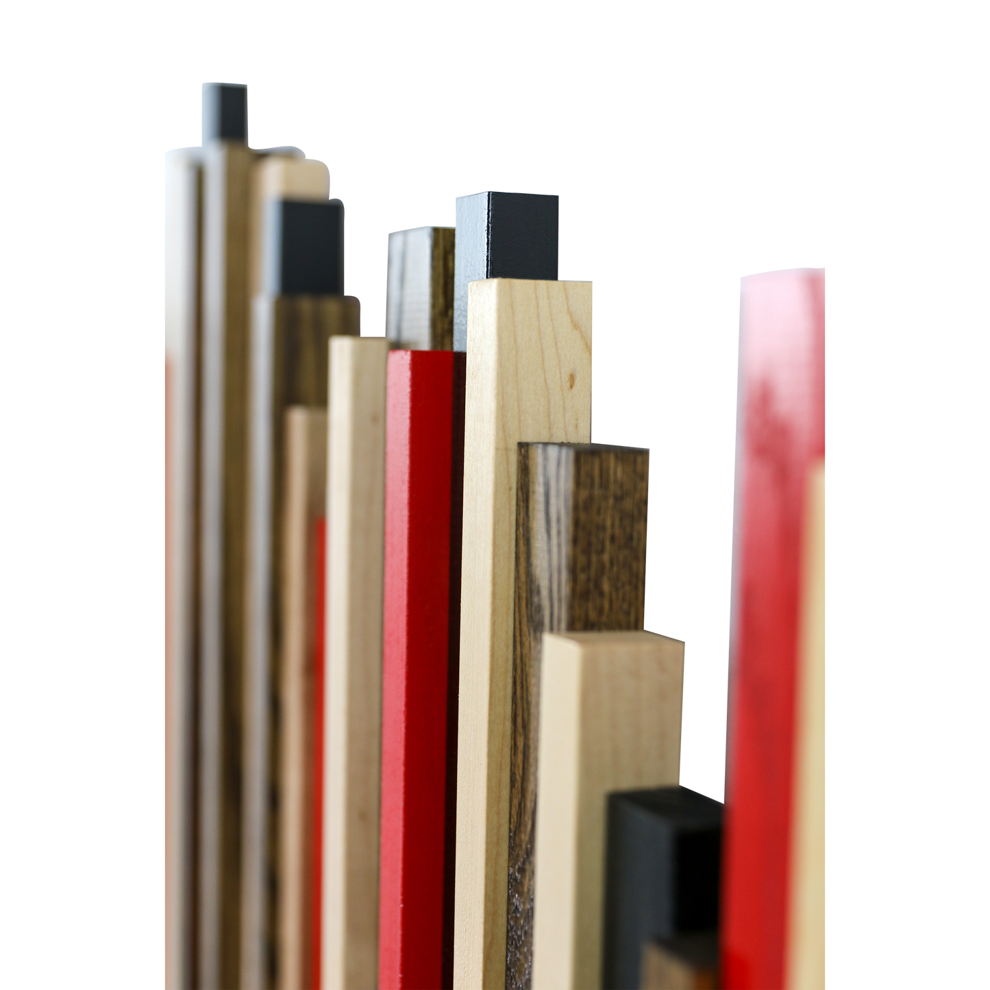 Soundwave Wall Art in Black, Brown & Red