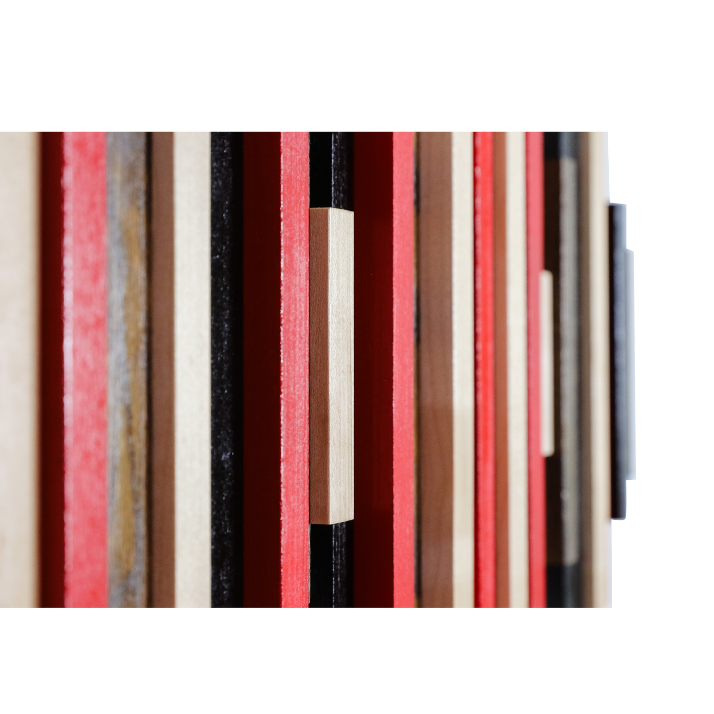 Soundwave Wall Art in Black, Brown & Red