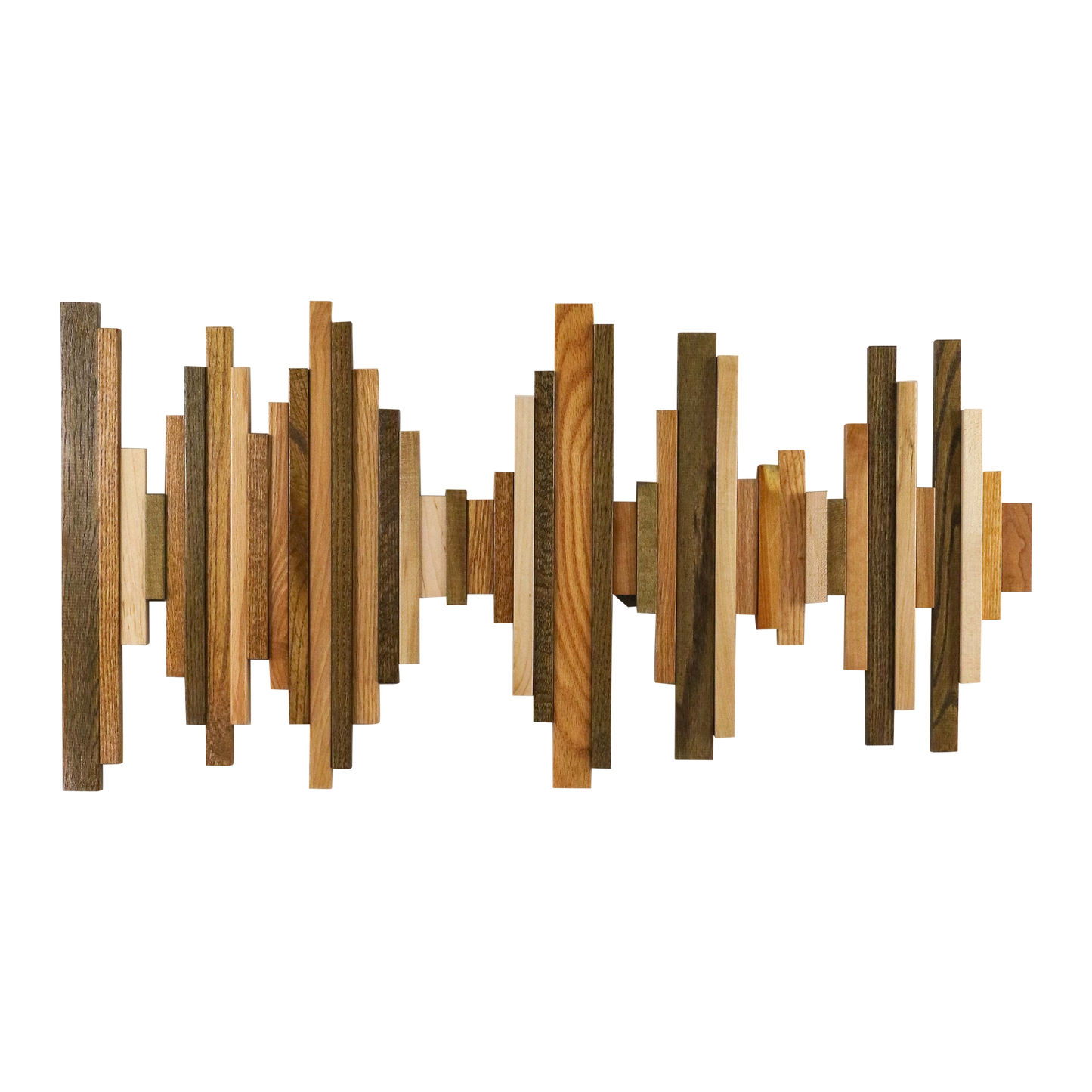 Soundwave Wall Art in Wooden Tones