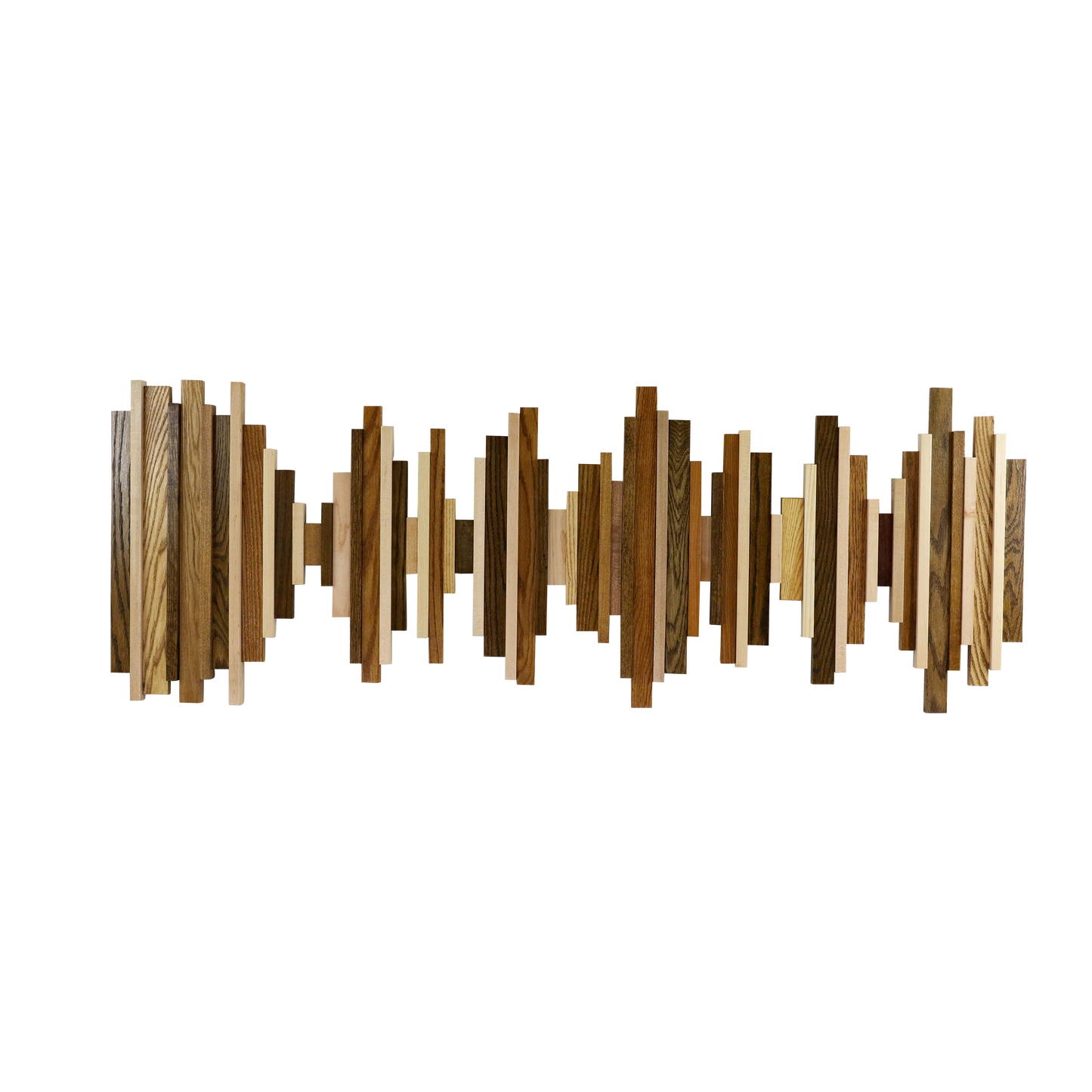 Soundwave Wall Art in Wooden Tones