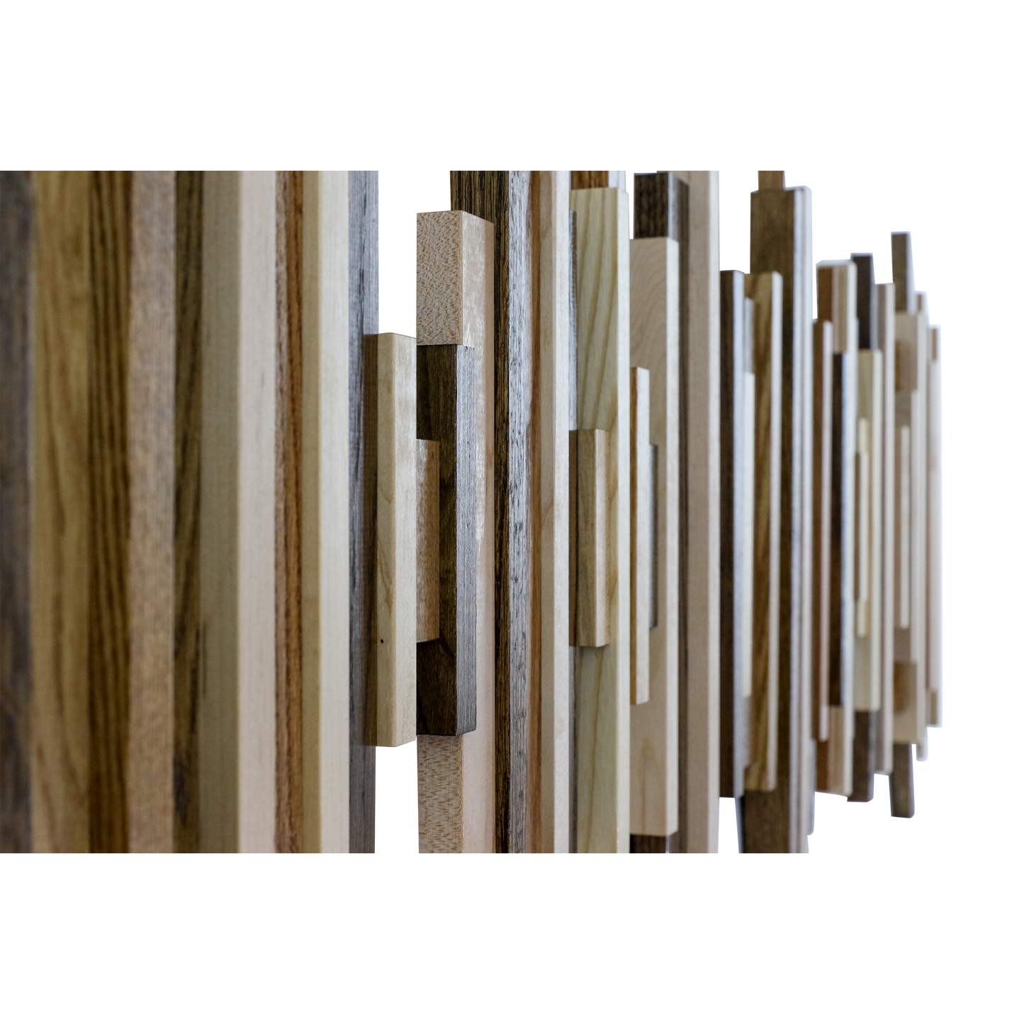 Soundwave Wall Art in Wooden Tones