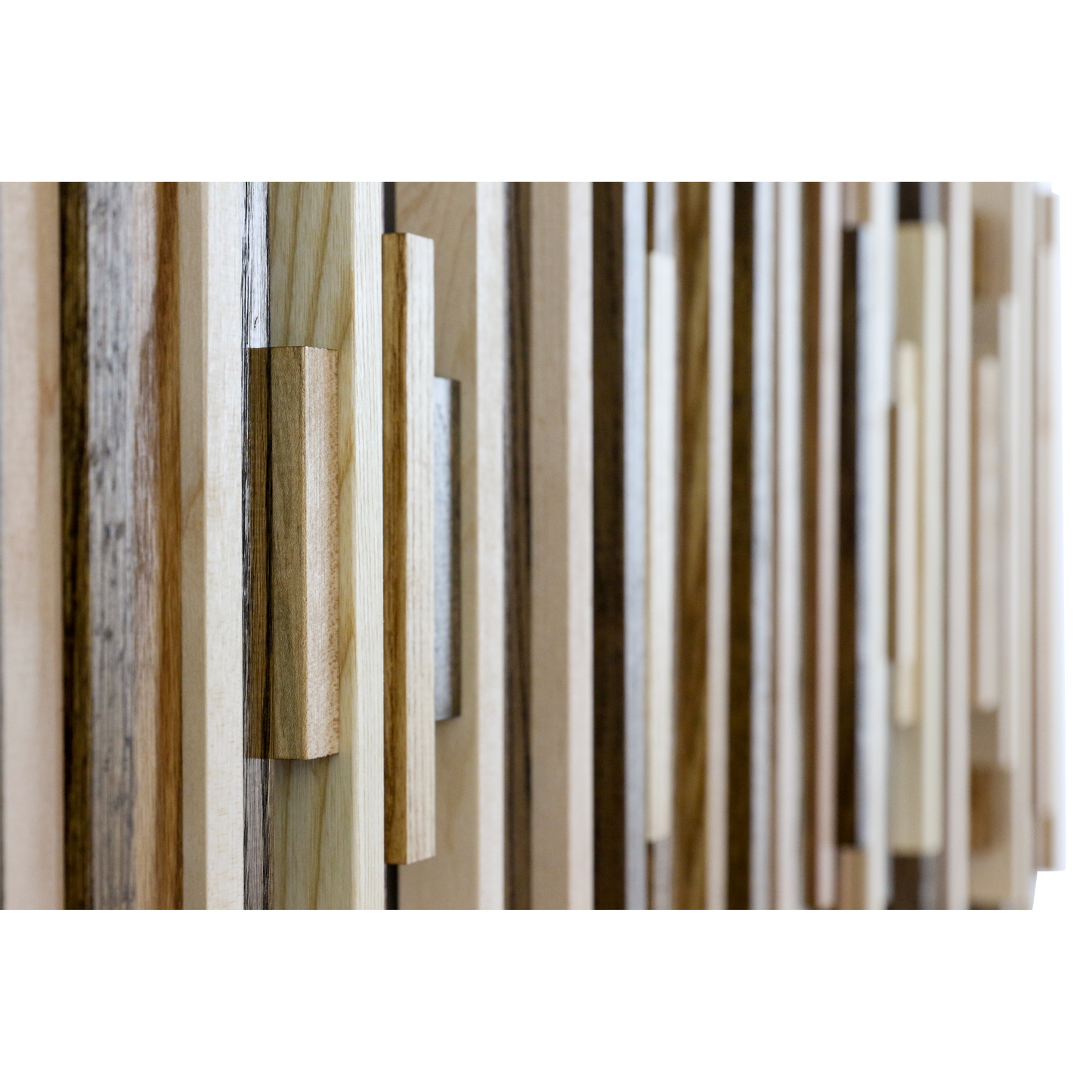Soundwave Wall Art in Wooden Tones