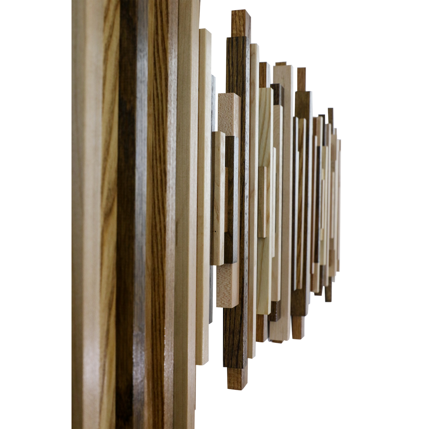 Soundwave Wall Art in Wooden Tones