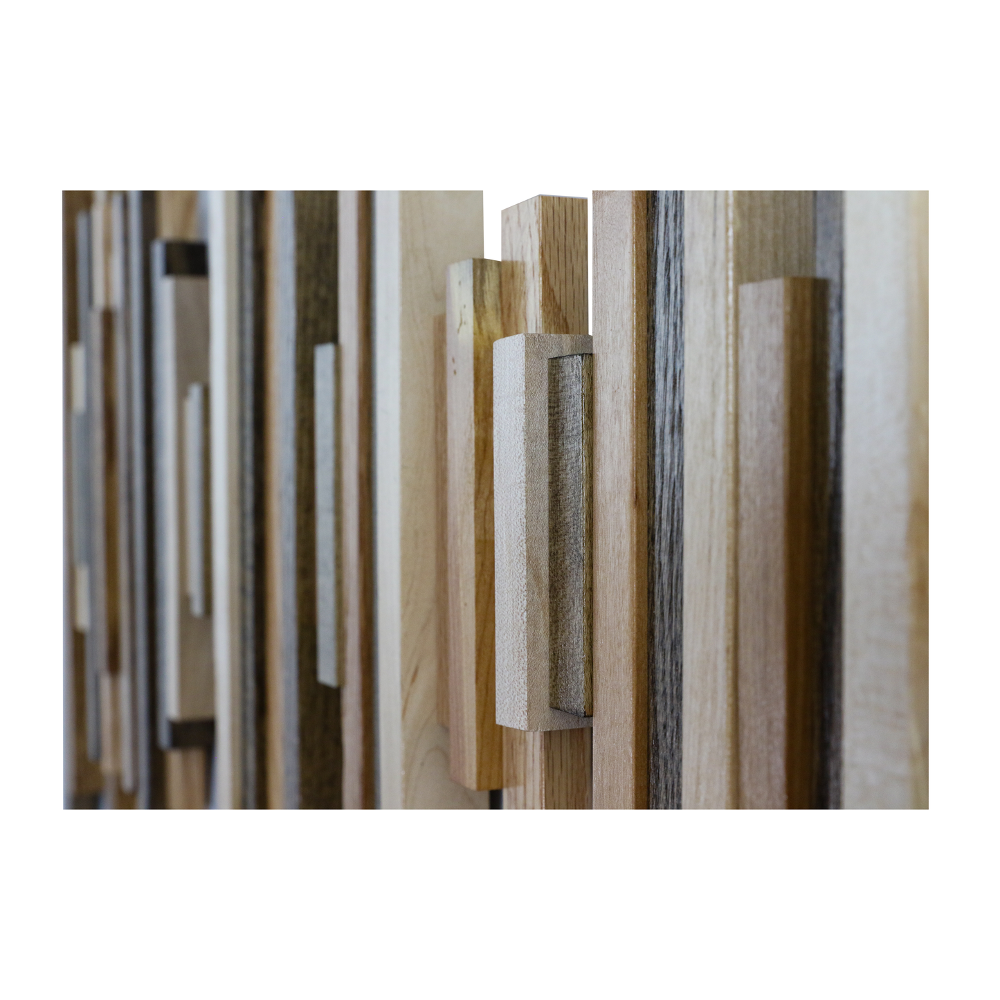 Soundwave Wall Art in Wooden Tones