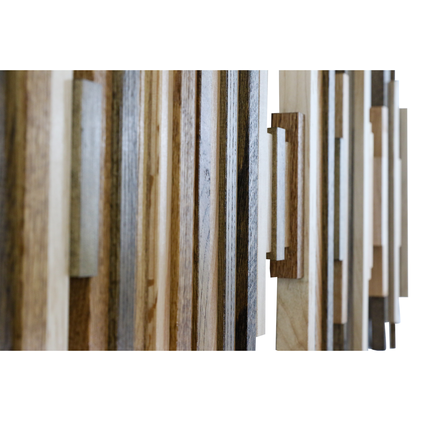 Soundwave Wall Art in Wooden Tones