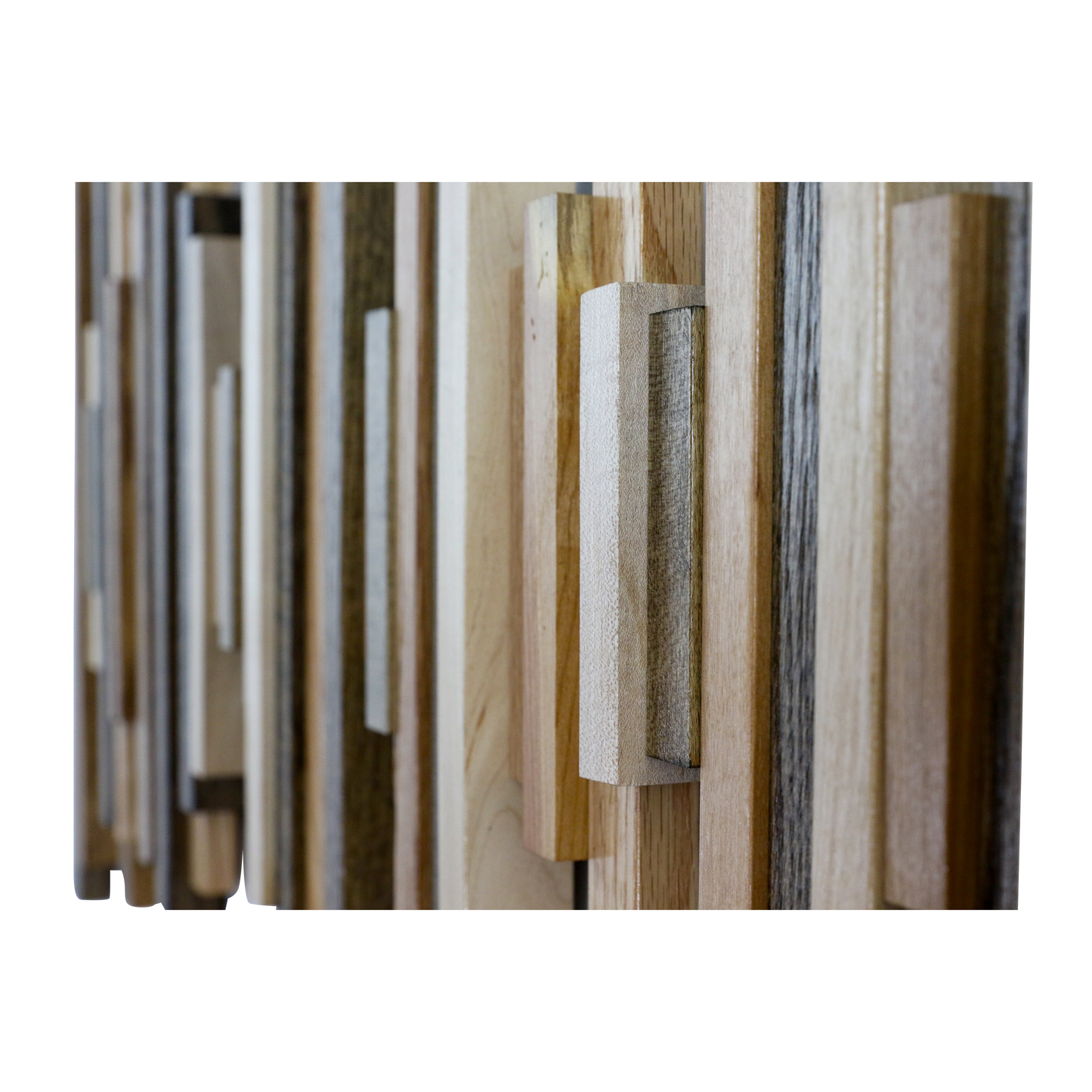 Soundwave Wall Art in Wooden Tones
