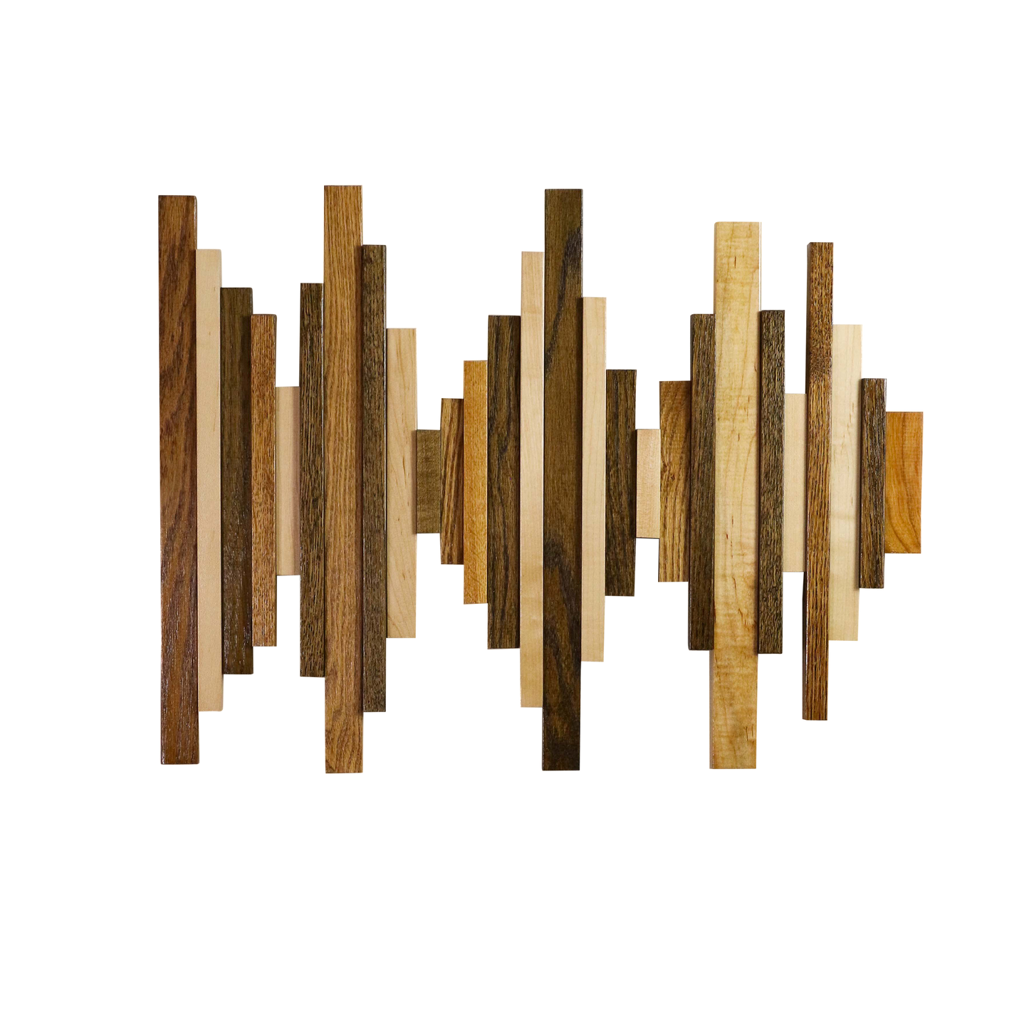 Soundwave Wall Art in Wooden Tones