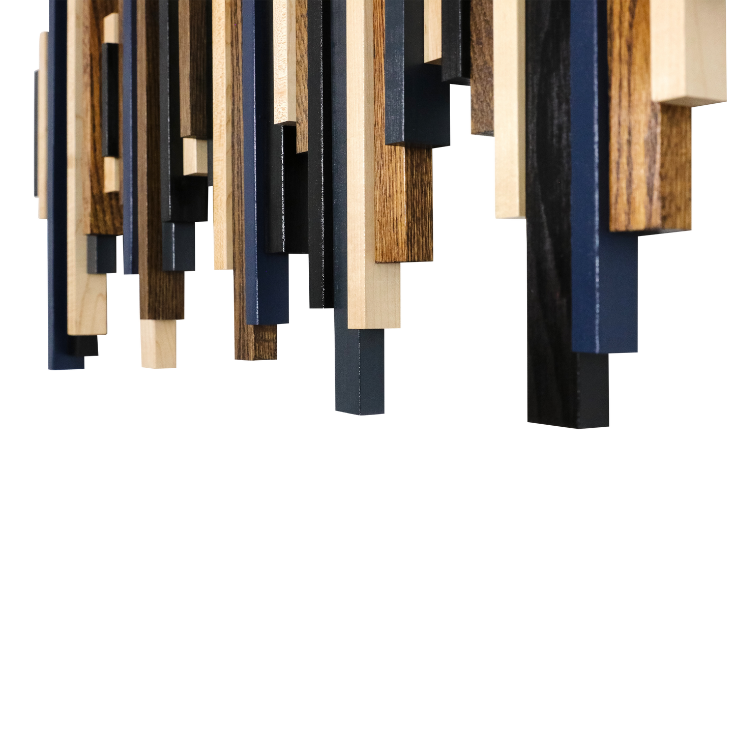 Soundwave Wall Art in Black, Brown & Navy