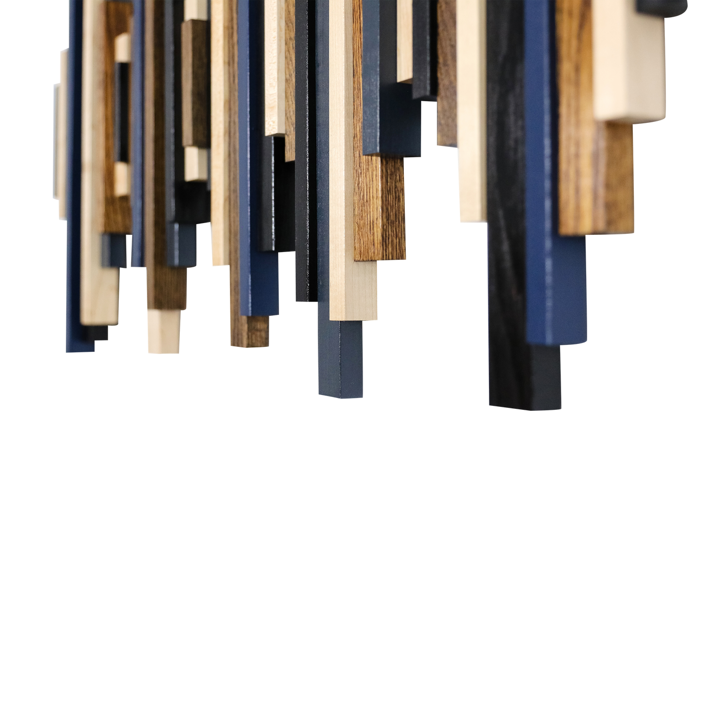 Soundwave Wall Art in Black, Brown & Navy