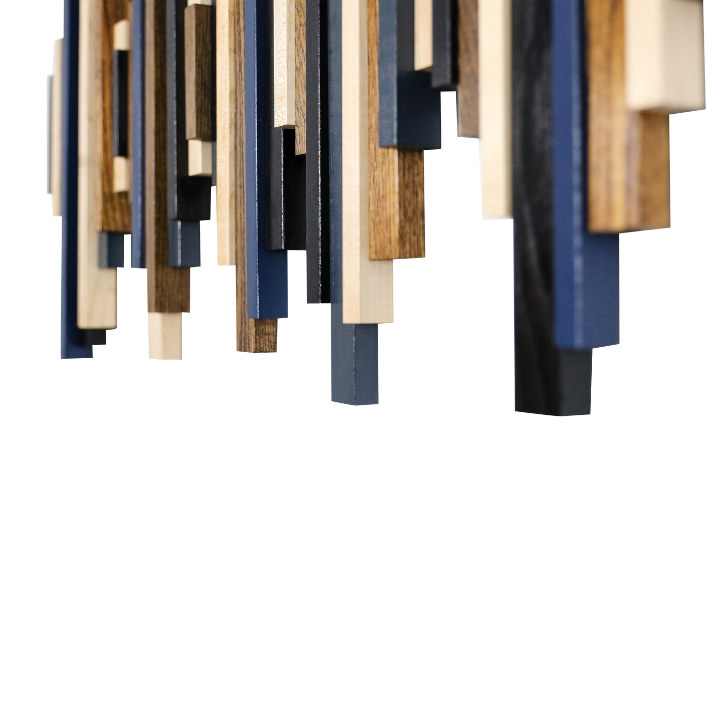 Soundwave Wall Art in Black, Brown & Navy