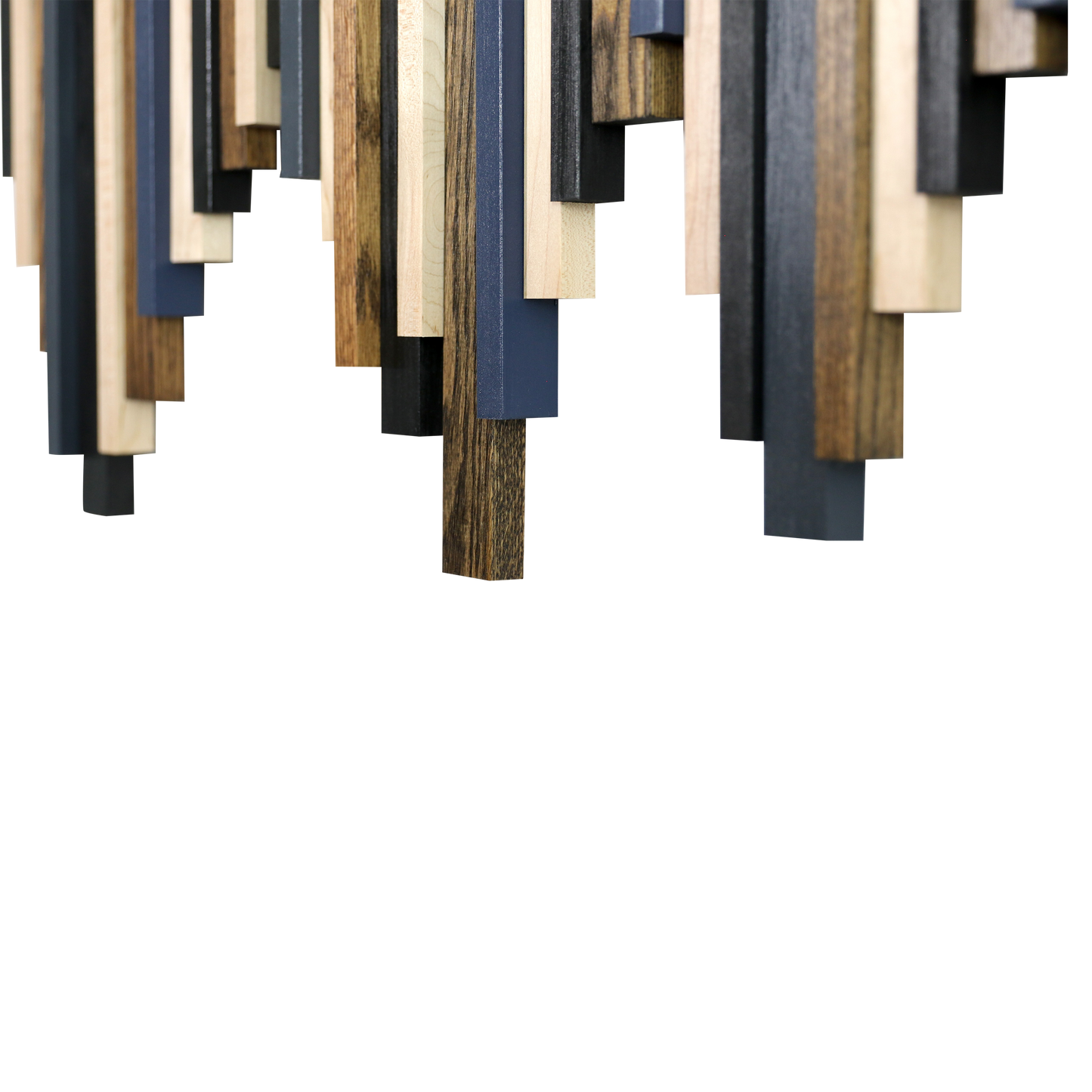 Soundwave Wall Art in Black, Brown & Navy