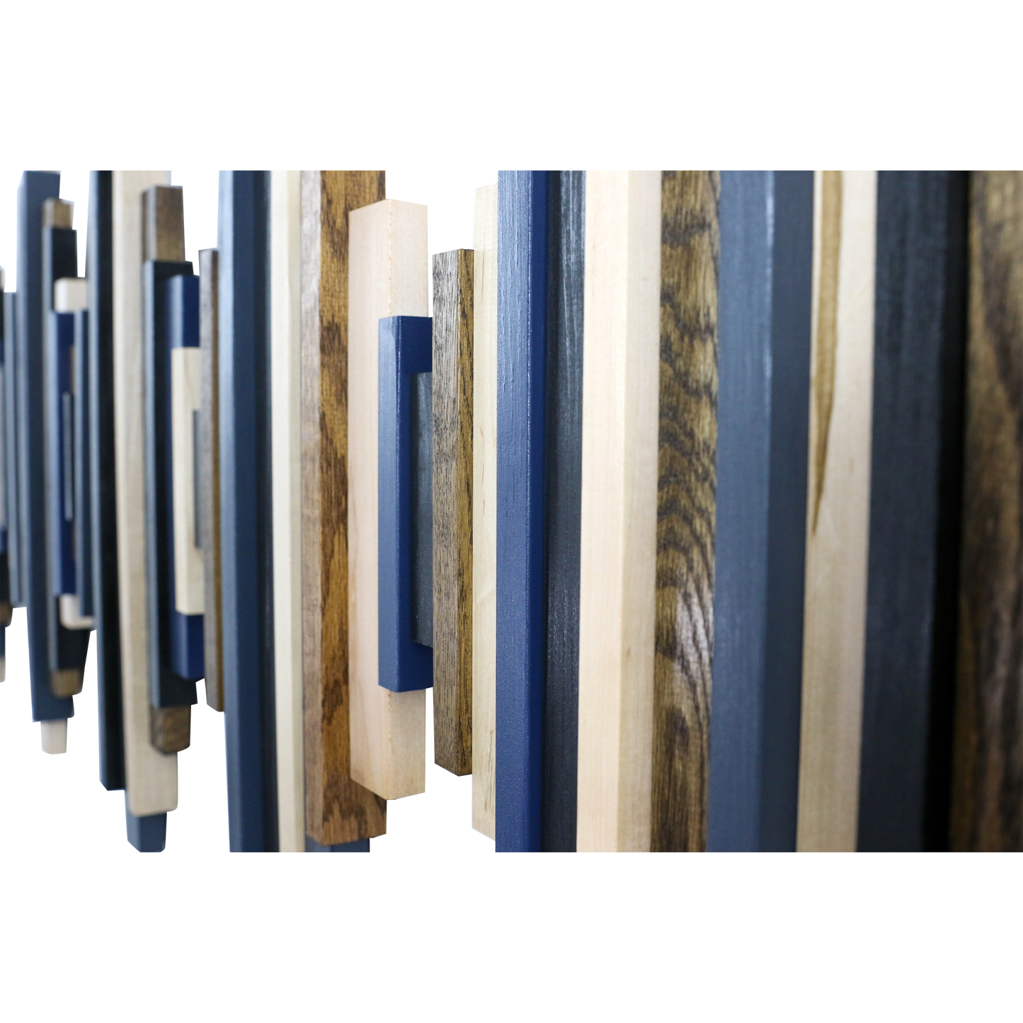 Soundwave Wall Art in Black, Brown & Navy