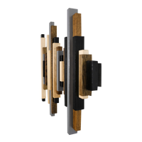 Soundwave Wall Art in Black, Brown & Gray