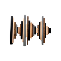 Soundwave Wall Art in Black, Brown & Gray