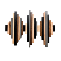 Soundwave Wall Art in Black, Brown & Gray