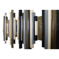 Soundwave Wall Art in Black, Brown & Gray