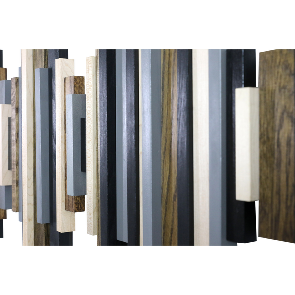 Soundwave Wall Art in Black, Brown & Gray