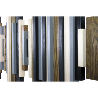 Soundwave Wall Art in Black, Brown & Gray