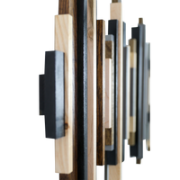 Soundwave Wall Art in Black, Brown & Gray
