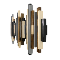 Soundwave Wall Art in Black, Brown & Gray