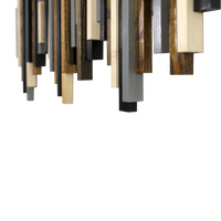 Soundwave Wall Art in Black, Brown & Gray