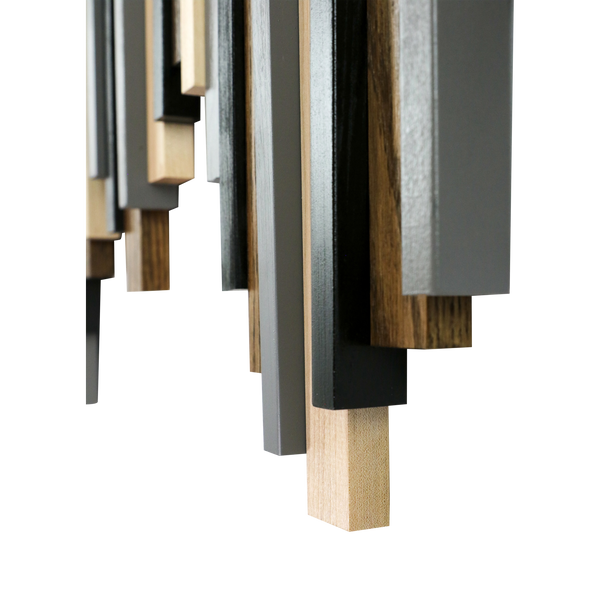 Soundwave Wall Art in Black, Brown & Gray