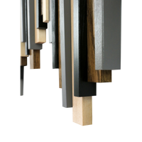 Soundwave Wall Art in Black, Brown & Gray