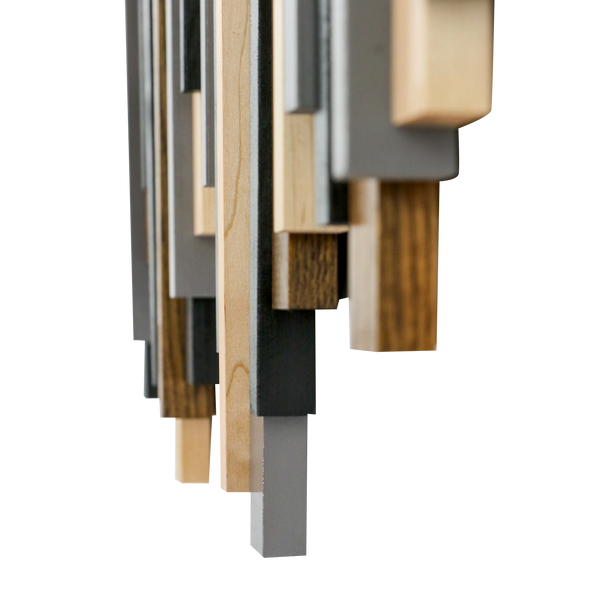 Soundwave Wall Art in Black, Brown & Gray
