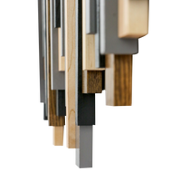Soundwave Wall Art in Black, Brown & Gray