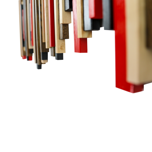 Soundwave Wall Art in Black, Brown & Red