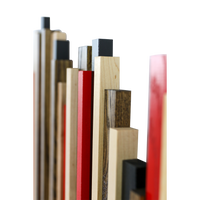 Soundwave Wall Art in Black, Brown & Red