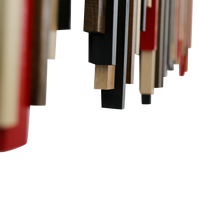 Soundwave Wall Art in Black, Brown & Red