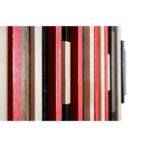 Soundwave Wall Art in Black, Brown & Red