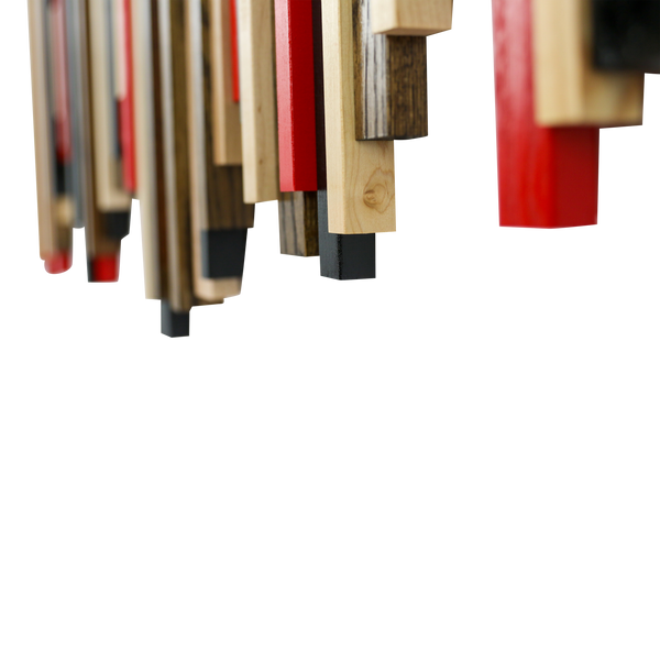 Soundwave Wall Art in Black, Brown & Red