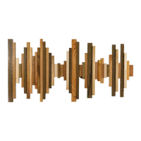 Soundwave Wall Art in Wooden Tones