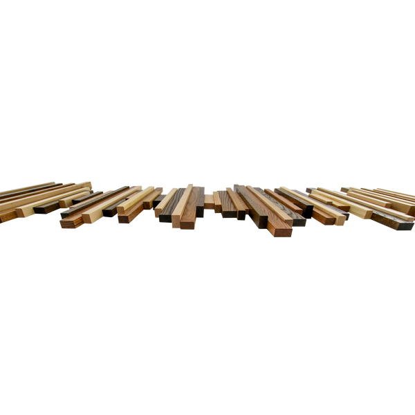Soundwave Wall Art in Wooden Tones