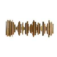 Soundwave Wall Art in Wooden Tones
