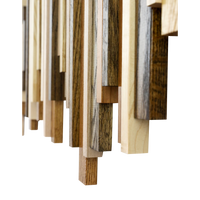 Soundwave Wall Art in Wooden Tones