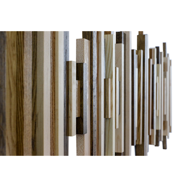 Soundwave Wall Art in Wooden Tones