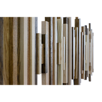 Soundwave Wall Art in Wooden Tones