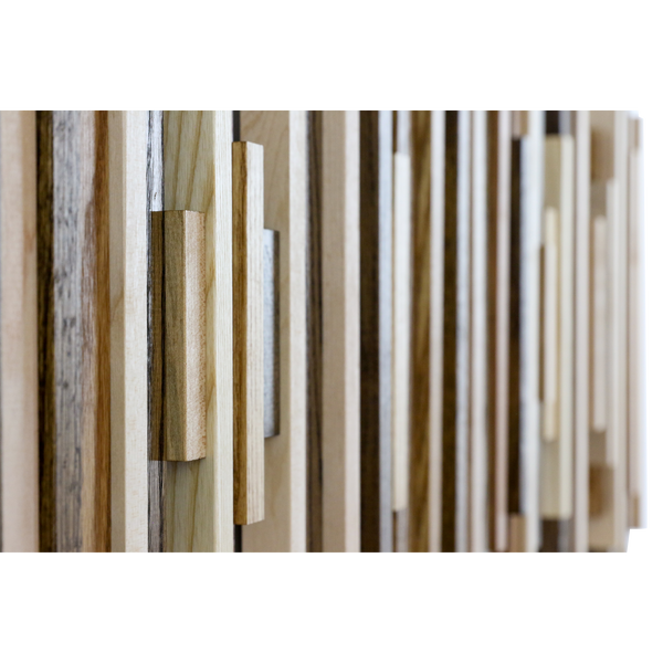 Soundwave Wall Art in Wooden Tones