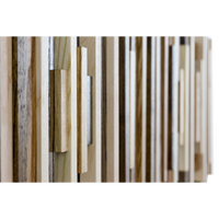 Soundwave Wall Art in Wooden Tones